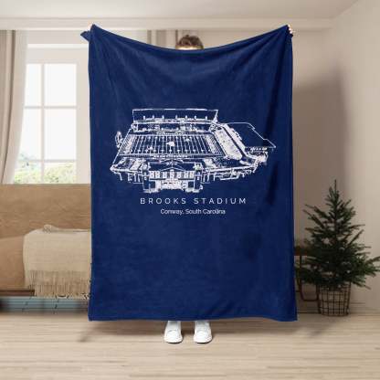 Brooks Stadium - College Football Blanket