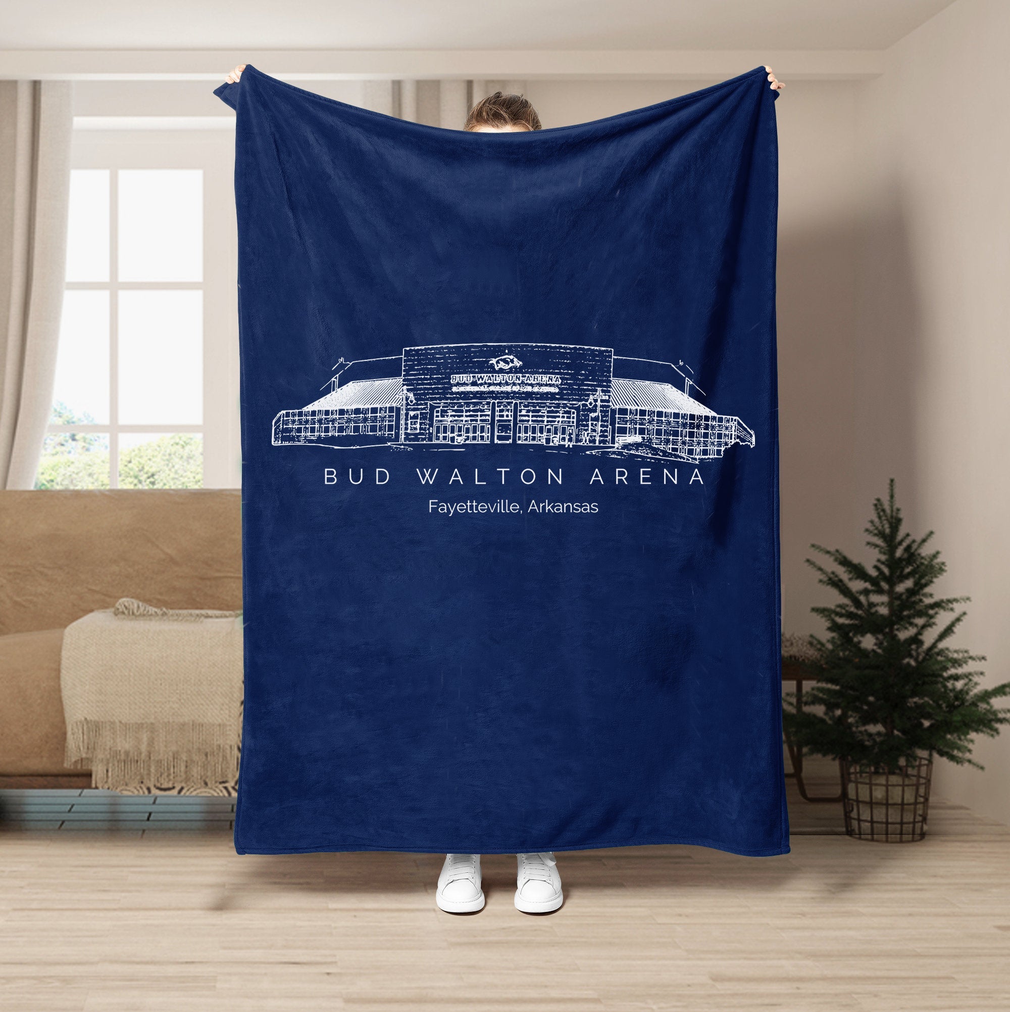 Bud Walton Arena Stadium - College Football Blanket