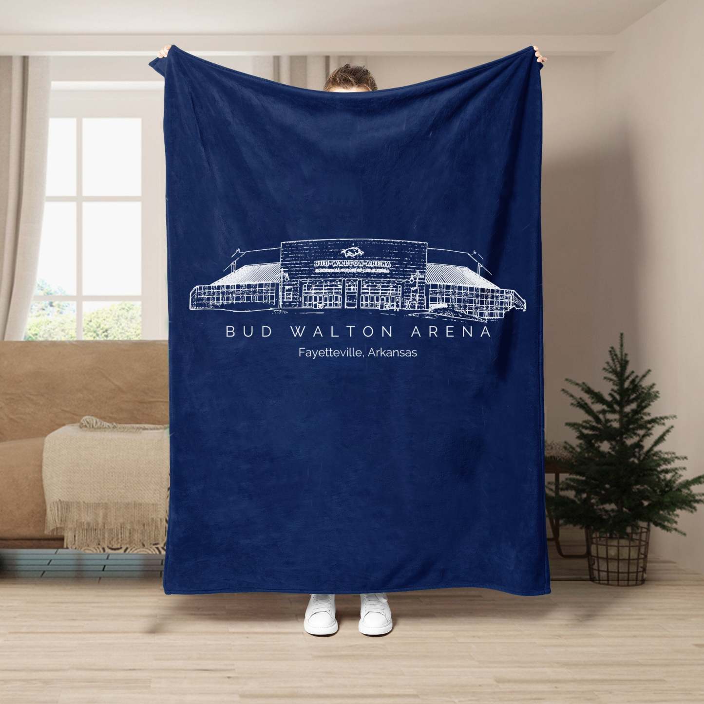 Bud Walton Arena Stadium - College Football Blanket