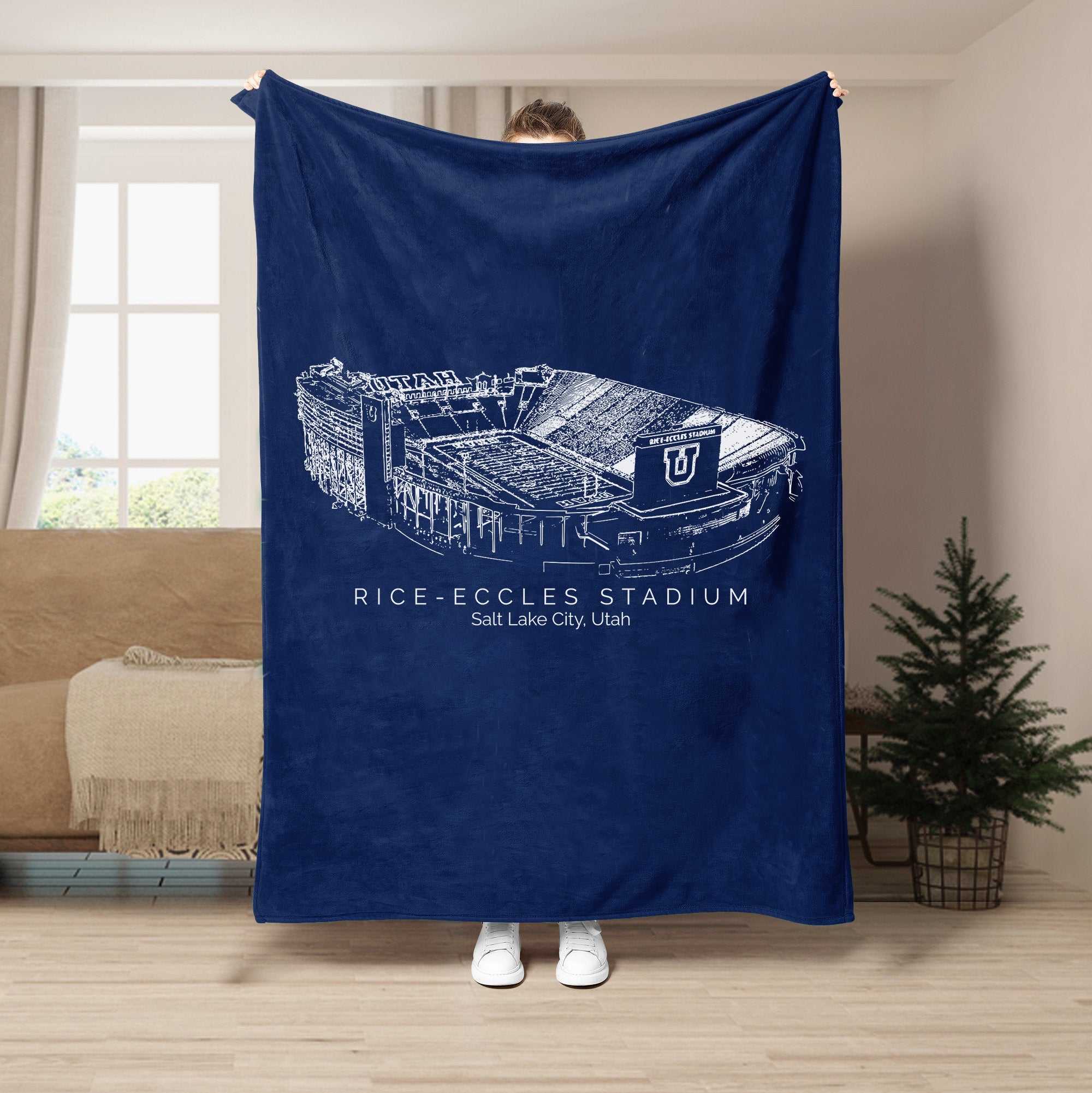 Rice–Eccles Stadium - College Football Blanket