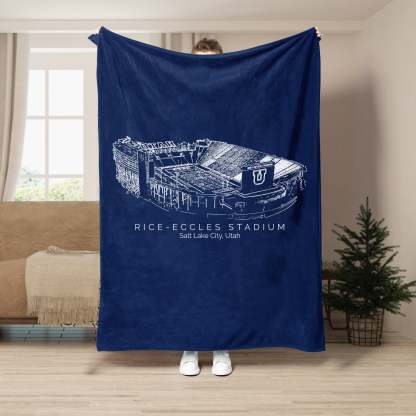 Rice–Eccles Stadium - College Football Blanket