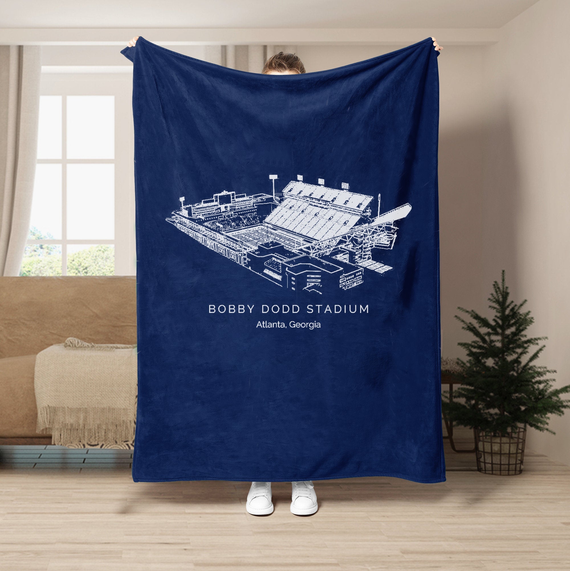 Bobby Dodd Stadium - College Football Blanket