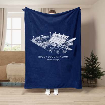 Bobby Dodd Stadium - College Football Blanket