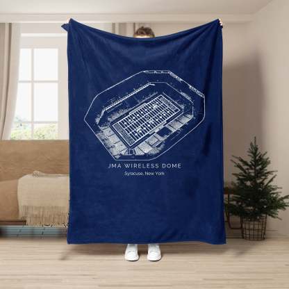 JMA Wireless Dome Stadium  - College Football Blanket