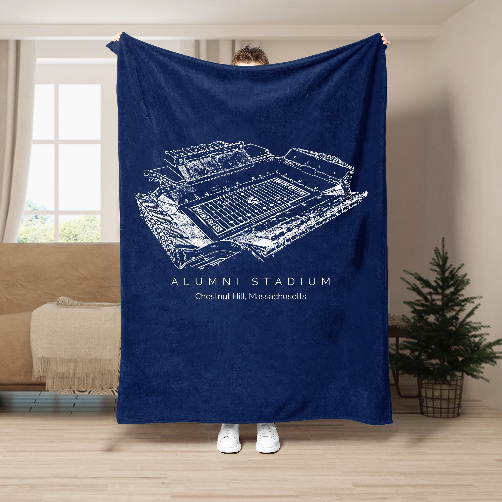 Alumni Stadium - College Football Blanket