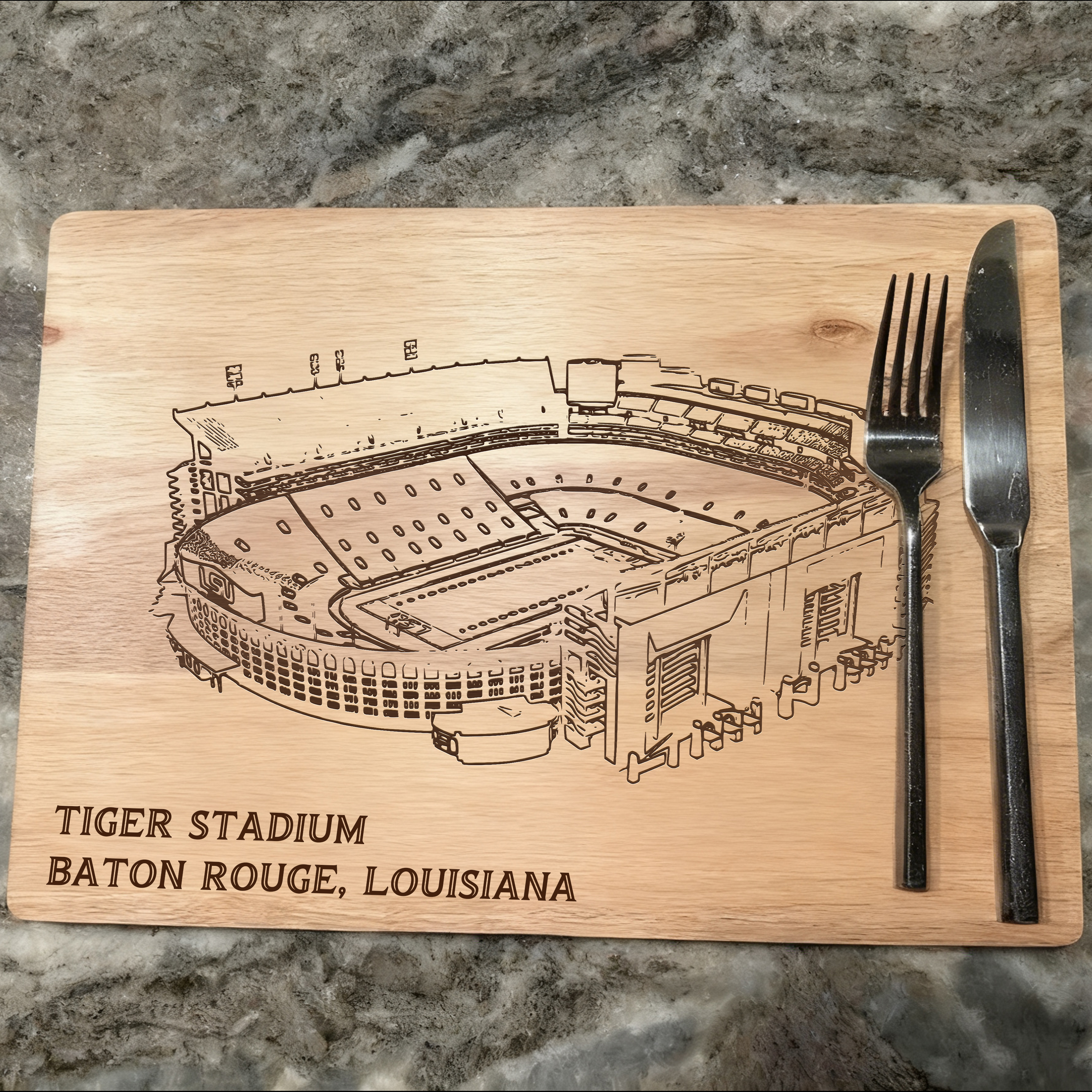 Tiger Stadium Cutting Board