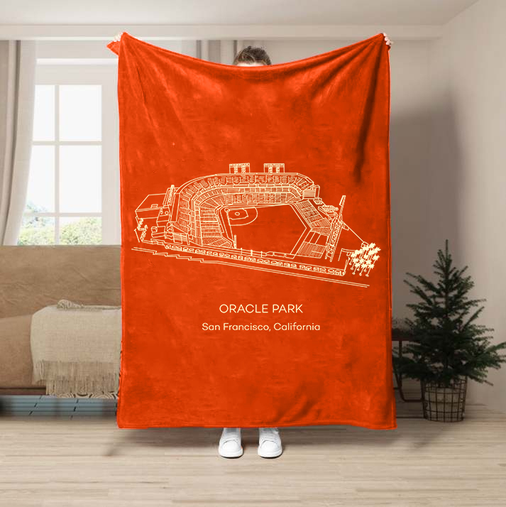Oracle Park-San Francisco Giants Baseball Stadium Blanket