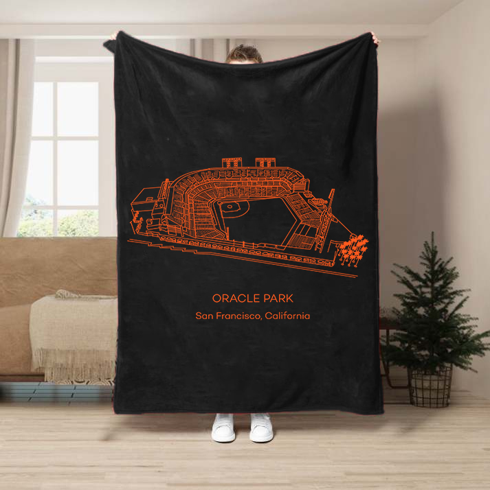 Oracle Park-San Francisco Giants Baseball Stadium Blanket