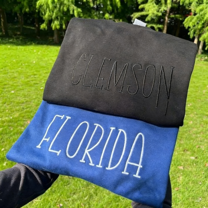 Custom Team Sequins Embroidered Sweatshirt with Bows