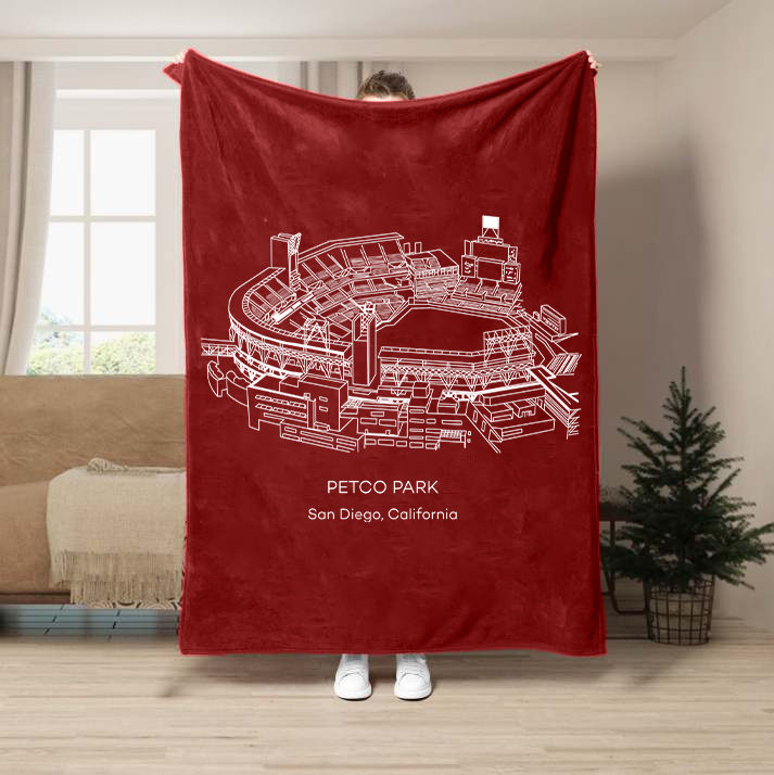 Petco Park-San Diego Padres Baseball Stadium Blanket
