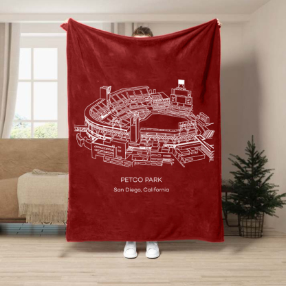 Petco Park-San Diego Padres Baseball Stadium Blanket