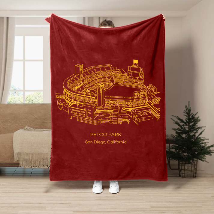 Petco Park-San Diego Padres Baseball Stadium Blanket