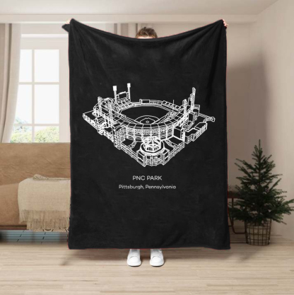 PNC Park-Pittsburgh Pirates Baseball Stadium Blanket