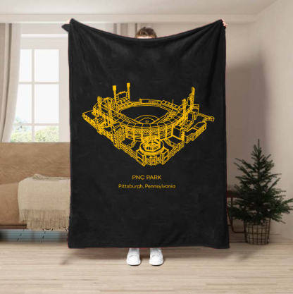 PNC Park-Pittsburgh Pirates Baseball Stadium Blanket