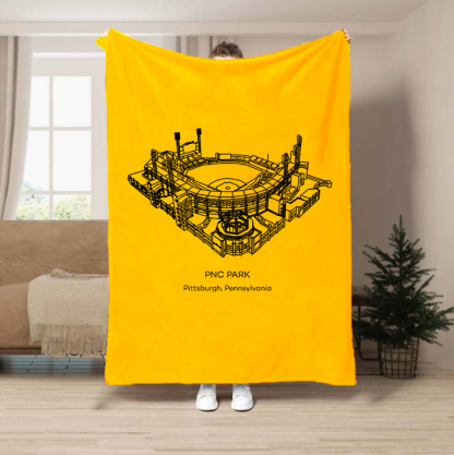 PNC Park-Pittsburgh Pirates Baseball Stadium Blanket