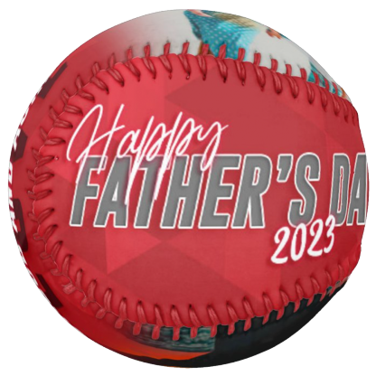 Custom Softball Fathers Day Gift - Strikeout