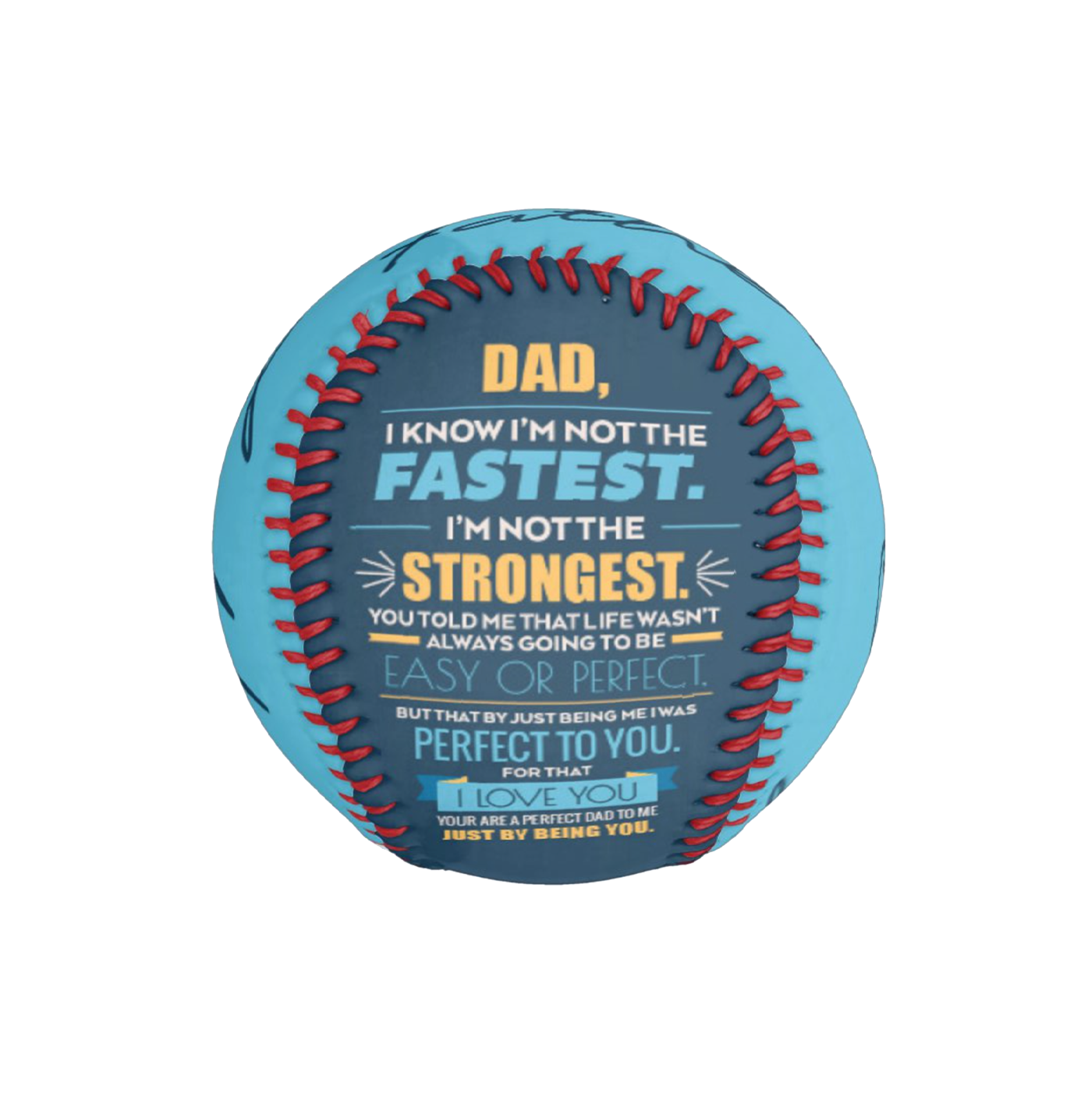 Custom Softball Fathers Day Gift - Two Tone