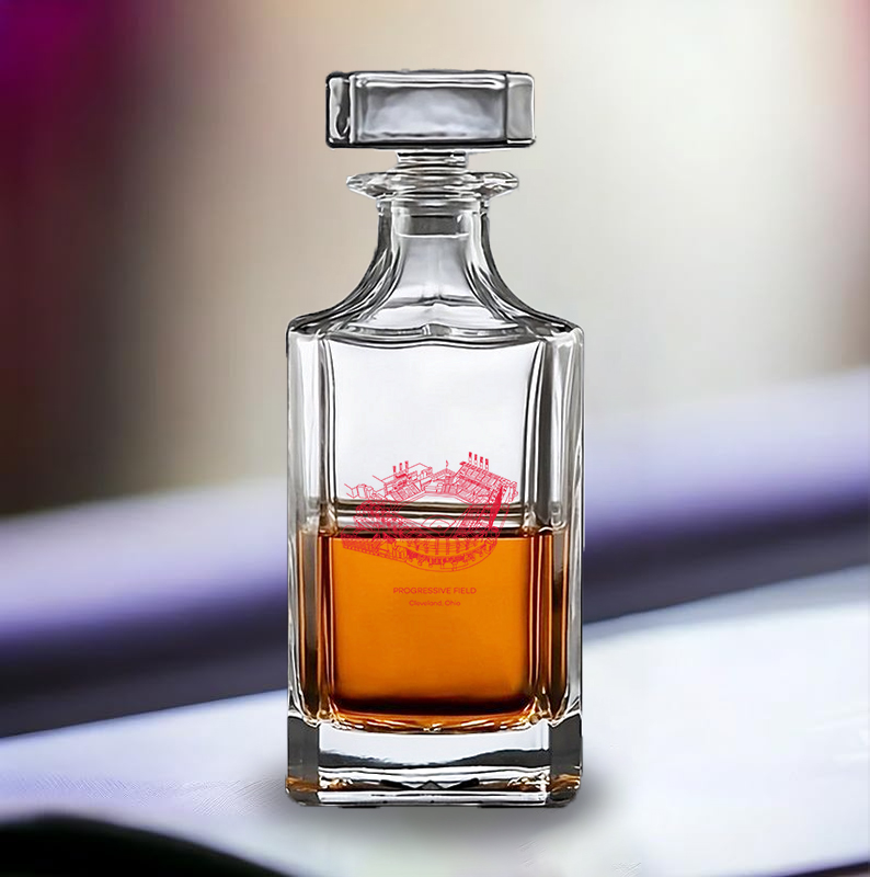 Progressive Field Whiskey Bottle-Perfect Gifts for Baseball Fans
