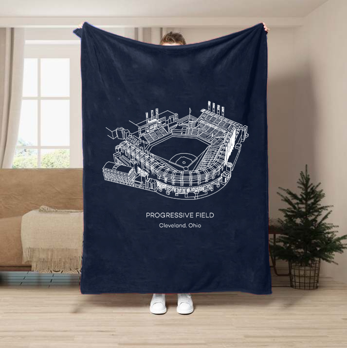 Progressive Field-Cleveland Guardians Baseball Stadium Blanket