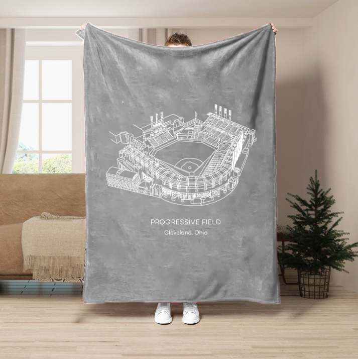 Progressive Field-Cleveland Guardians Baseball Stadium Blanket