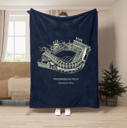 Progressive Field-Cleveland Guardians Baseball Stadium Blanket