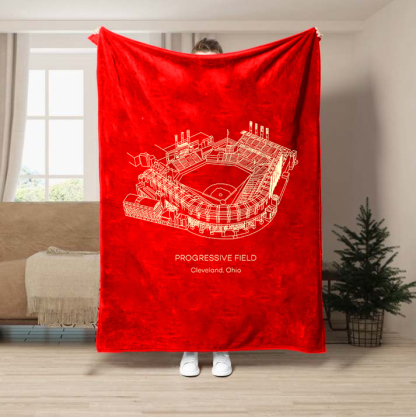 Progressive Field-Cleveland Guardians Baseball Stadium Blanket