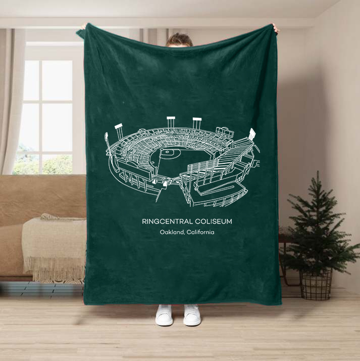 RingCentral Coliseum-Oakland Athletics Baseball Stadium Blanket
