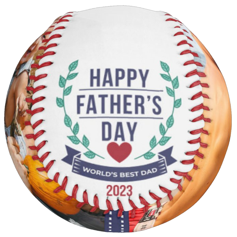 Custom Softball Fathers Day Gift - Emblem