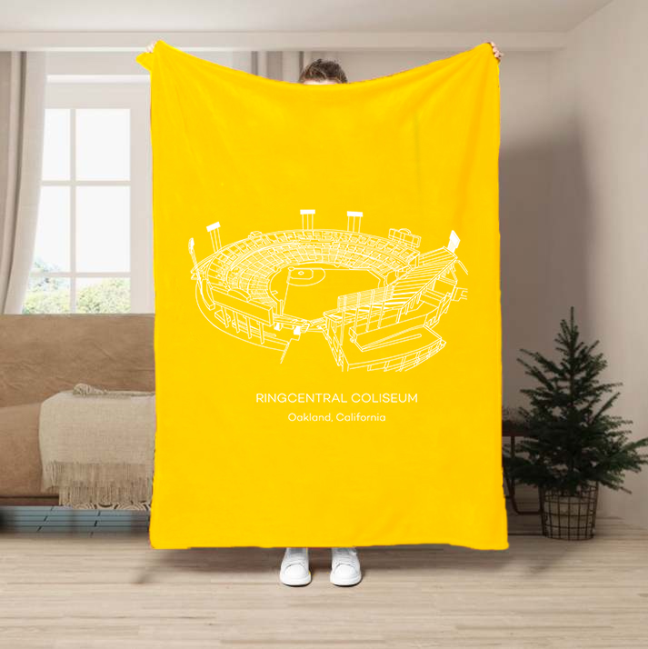 RingCentral Coliseum-Oakland Athletics Baseball Stadium Blanket