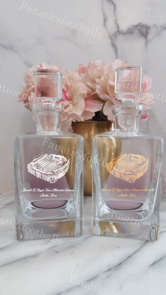 Darrell K Royal–Texas Memorial Stadium Whiskey Bottles-Gifts For Sports Lovers