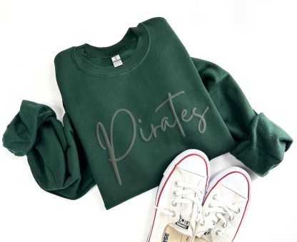 Custom Team Name Sweatshirt,  Puff Print, Gift for Christmas Gift Idea, School Spirit Sweatshirt