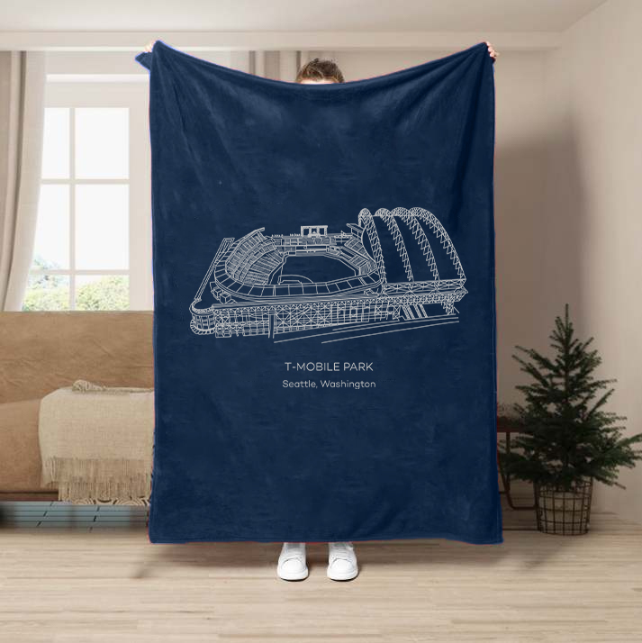 T-Mobile Park-Seattle Mariners Baseball Stadium Blanket
