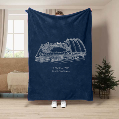T-Mobile Park-Seattle Mariners Baseball Stadium Blanket