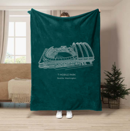 T-Mobile Park-Seattle Mariners Baseball Stadium Blanket