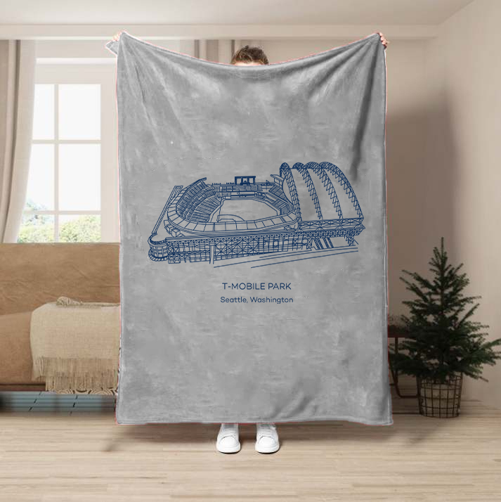 T-Mobile Park-Seattle Mariners Baseball Stadium Blanket