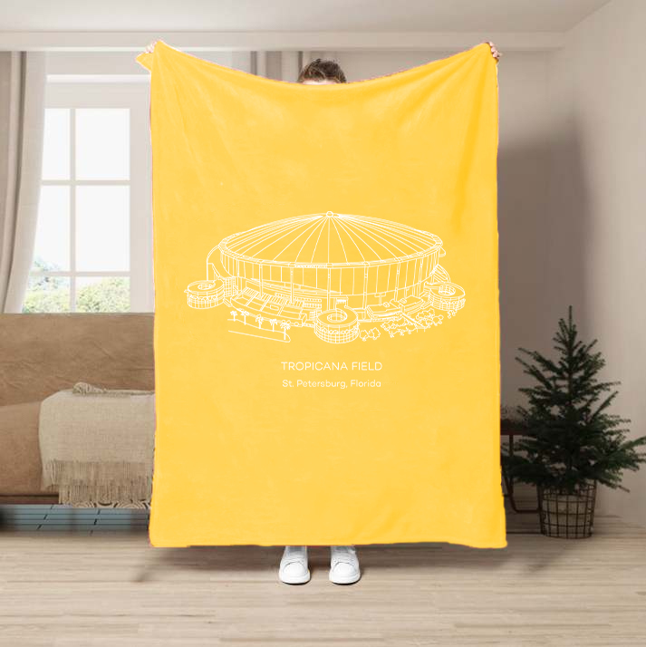 Tropicana Field-Tampa Bay Rays Baseball Stadium Blanket