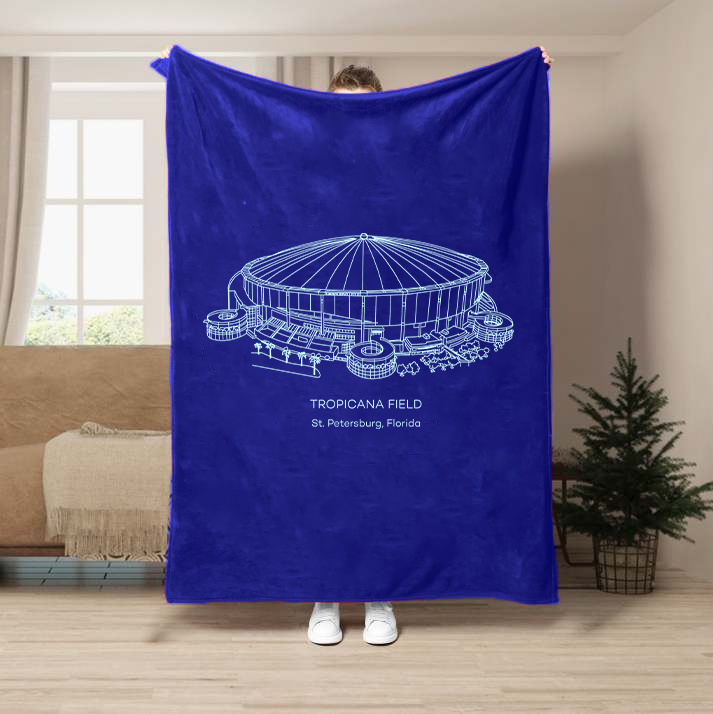 Tropicana Field-Tampa Bay Rays Baseball Stadium Blanket