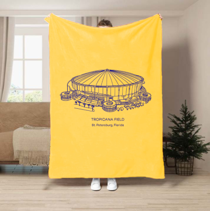 Tropicana Field-Tampa Bay Rays Baseball Stadium Blanket