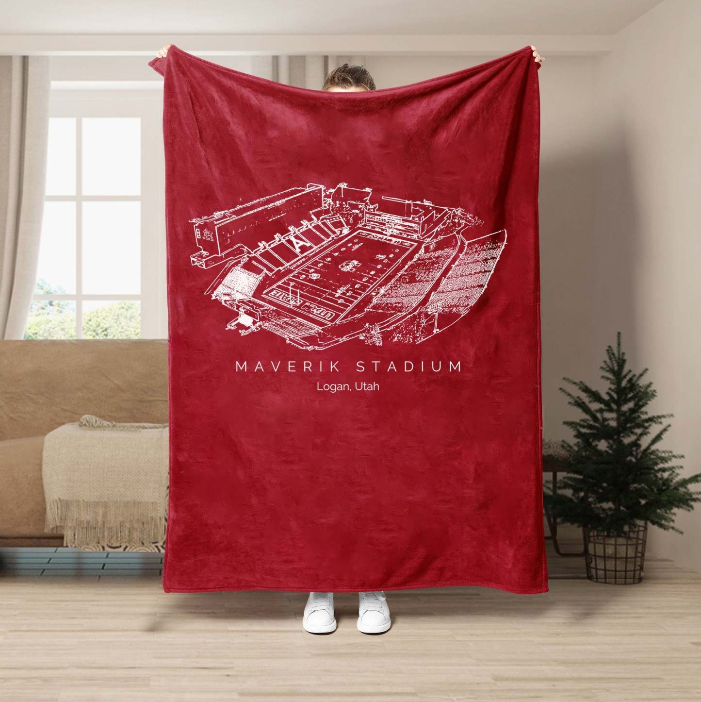 Maverik Stadium - College Football Blanket