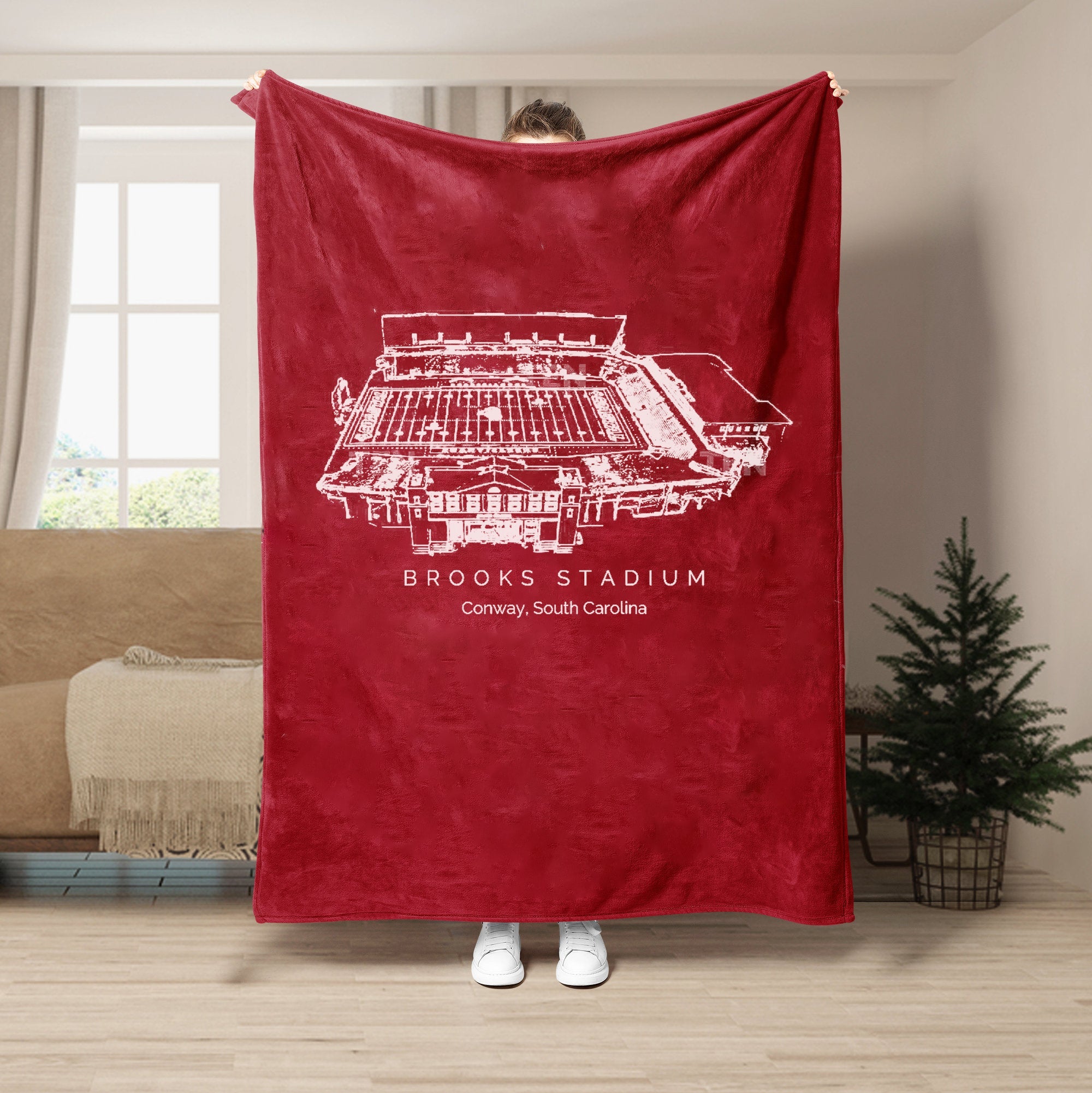 Brooks Stadium - College Football Blanket