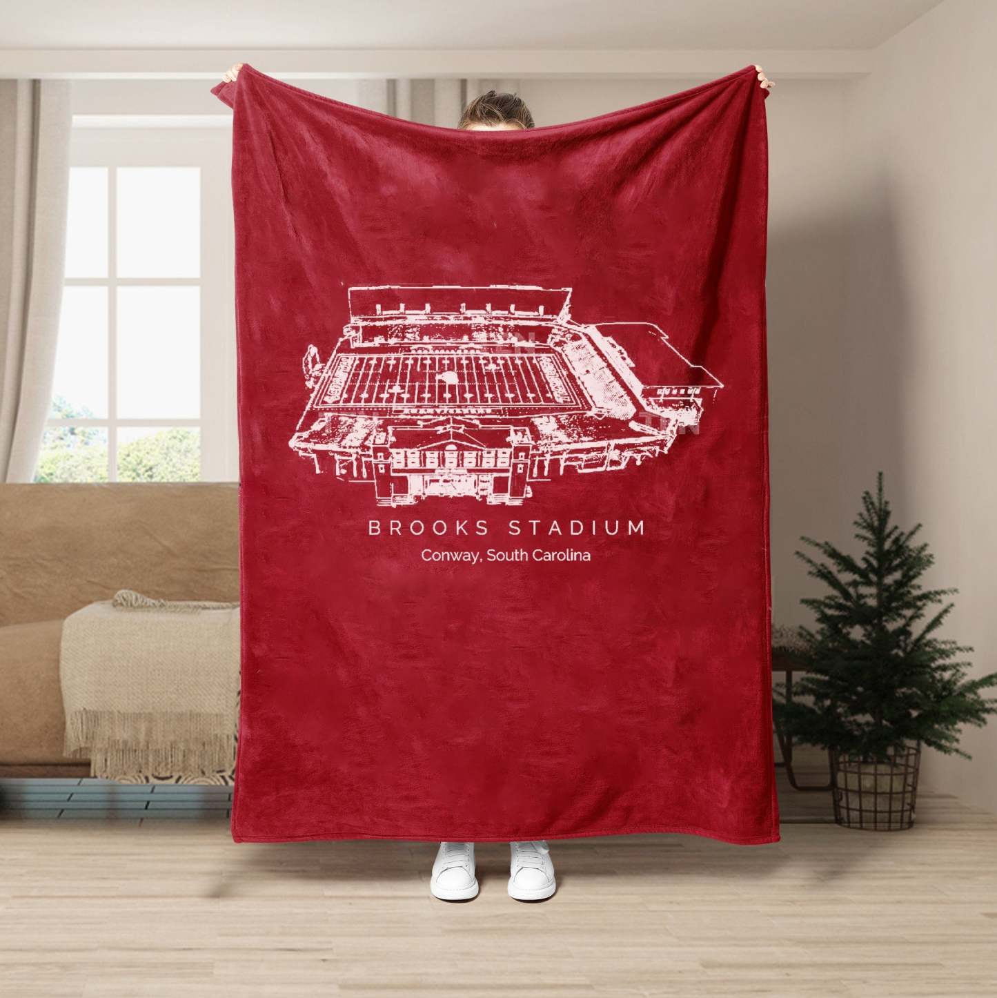 Brooks Stadium - College Football Blanket