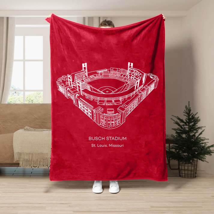Busch Stadium-Saint Louis Cardinals Baseball Stadium Blanket