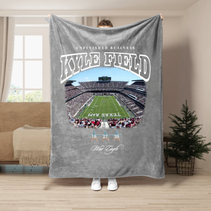 Unfinished Business Blanket-Kyle Field Stadium
