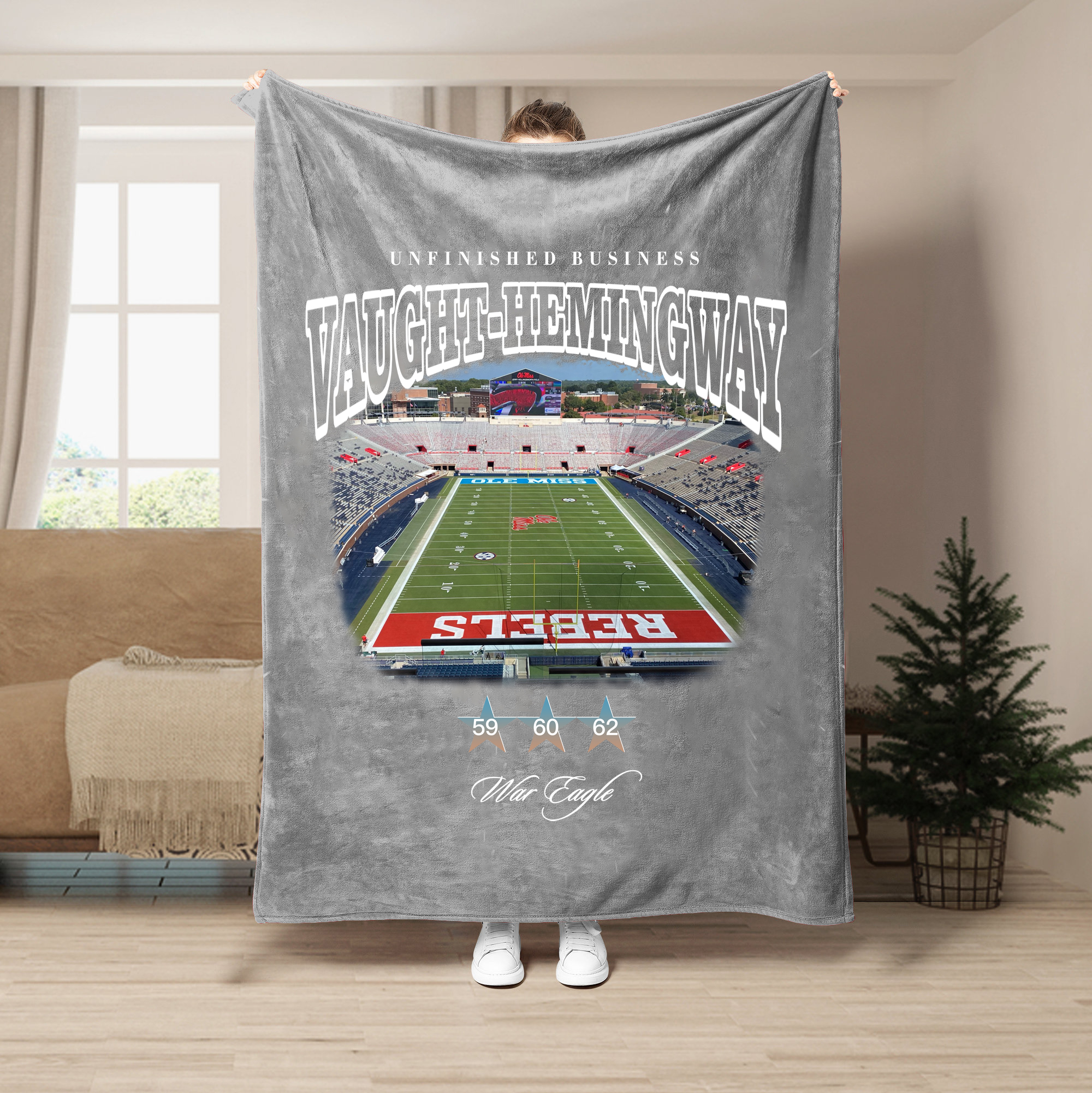 Unfinished Business Blanket-Vaught-Hemingway Stadium