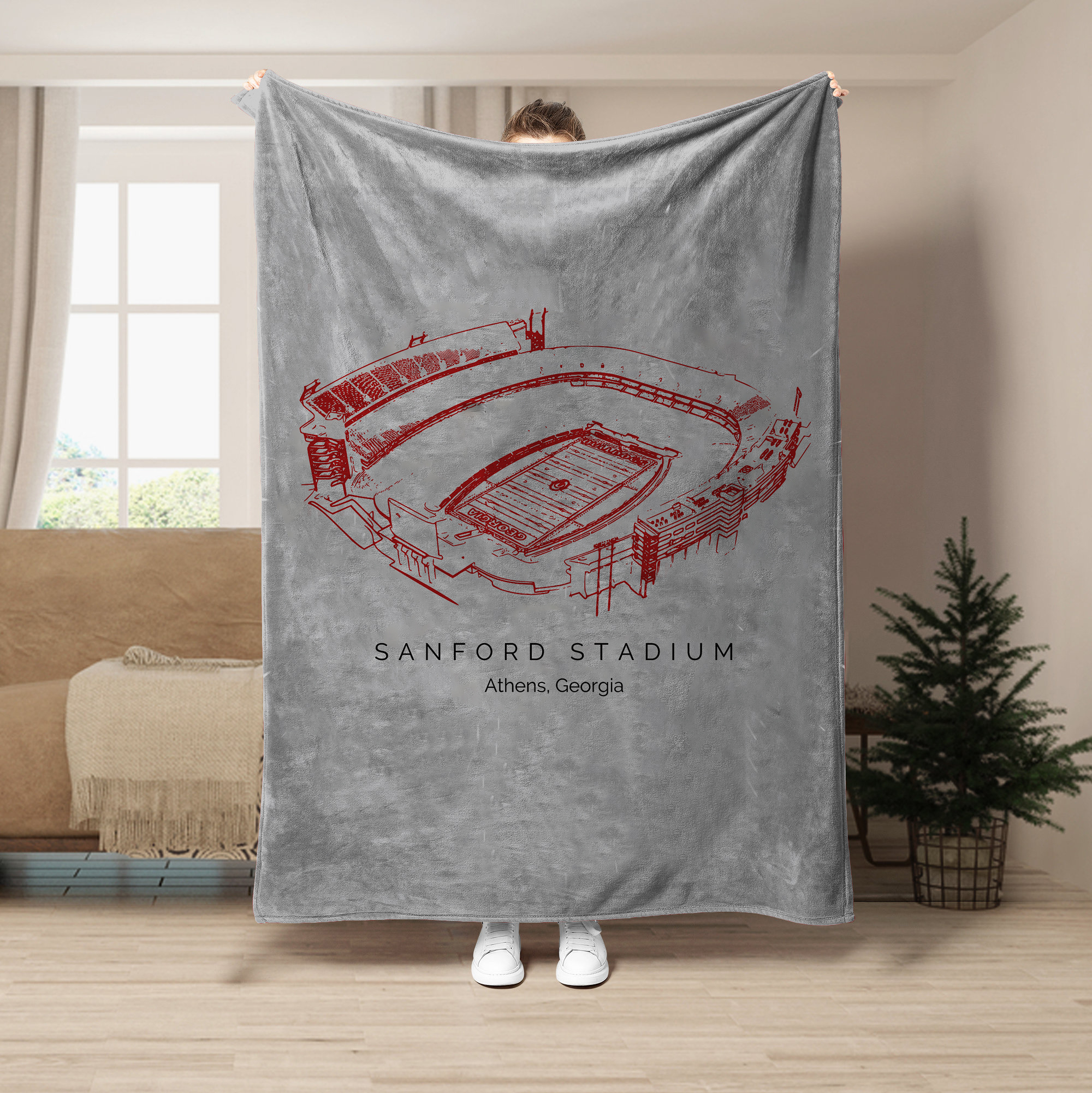 Sanford Stadium - Georgia Bulldogs football,College Football Blanket