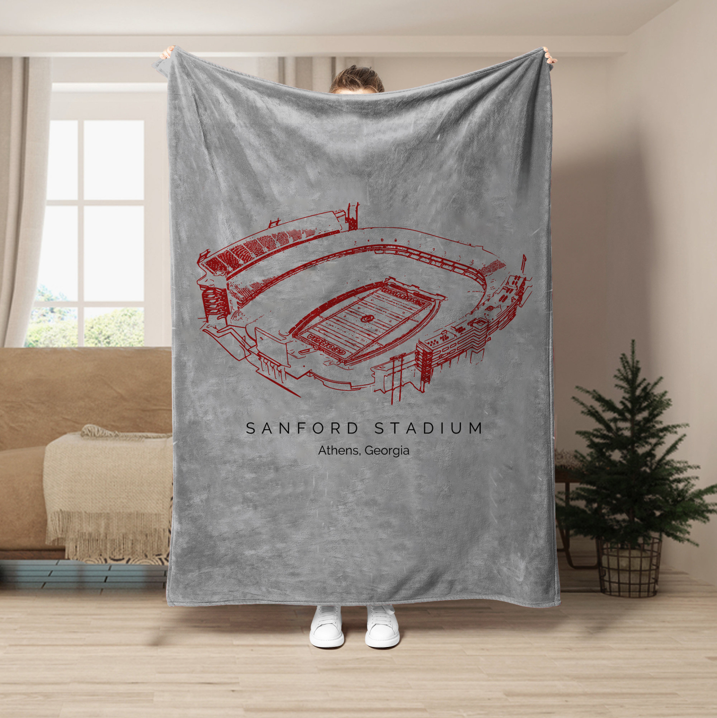 Sanford Stadium - Georgia Bulldogs football,College Football Blanket