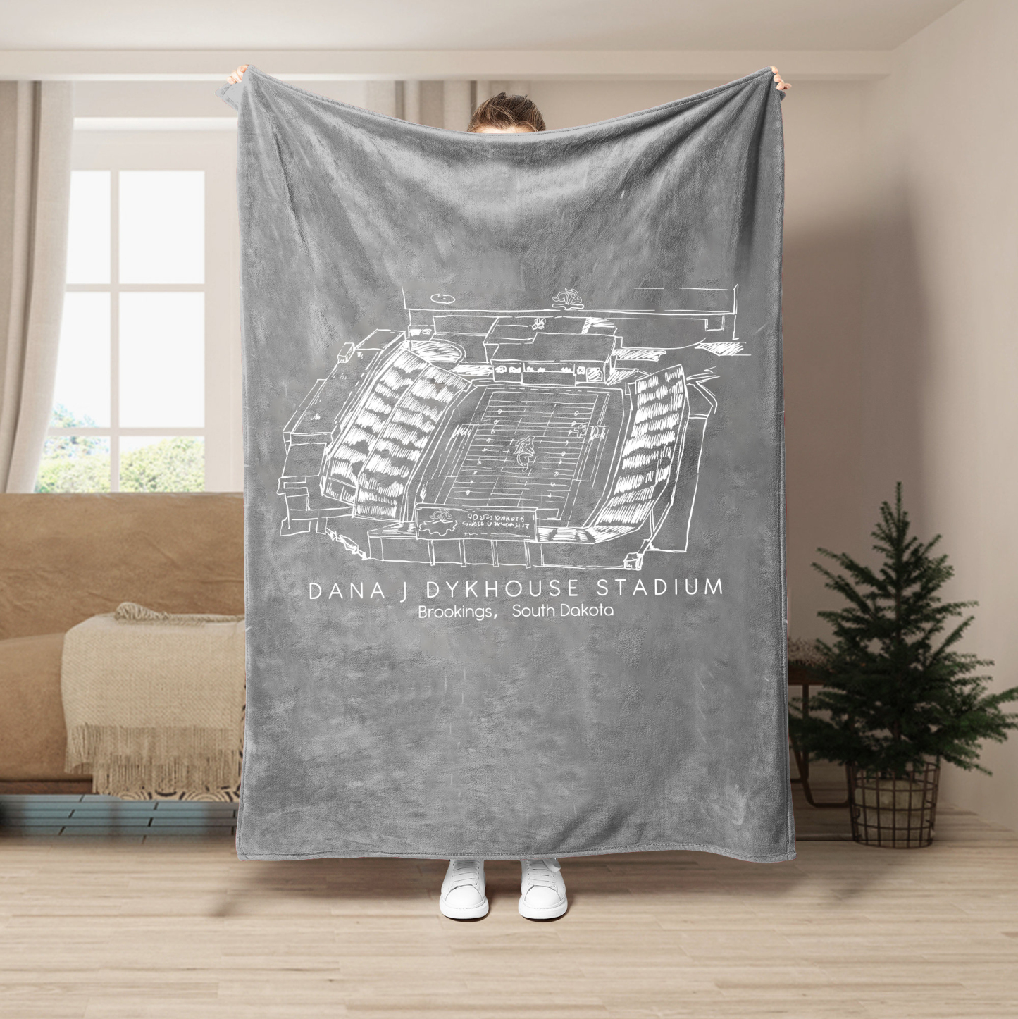 Dana J Dykhouse Stadium - South Dakota State Jackrabbits football,College Football Blanket