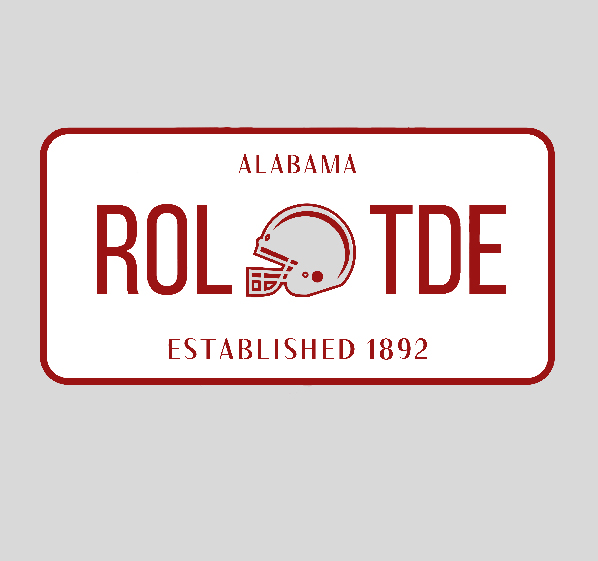 Custom Embroidery Team License Plate Crewneck