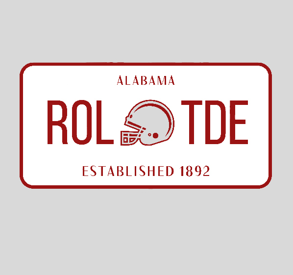 Custom Embroidery Team License Plate Crewneck