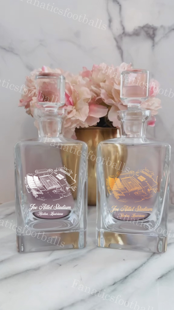 Joe Aillet Stadium Whiskey Bottles-Gifts For Sports Lovers